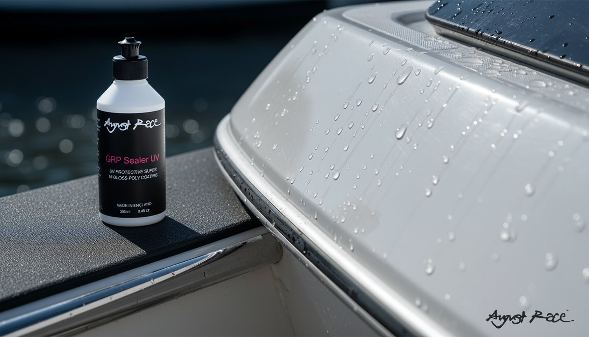 Marine grp maintenance showing professional cleaning and protection application