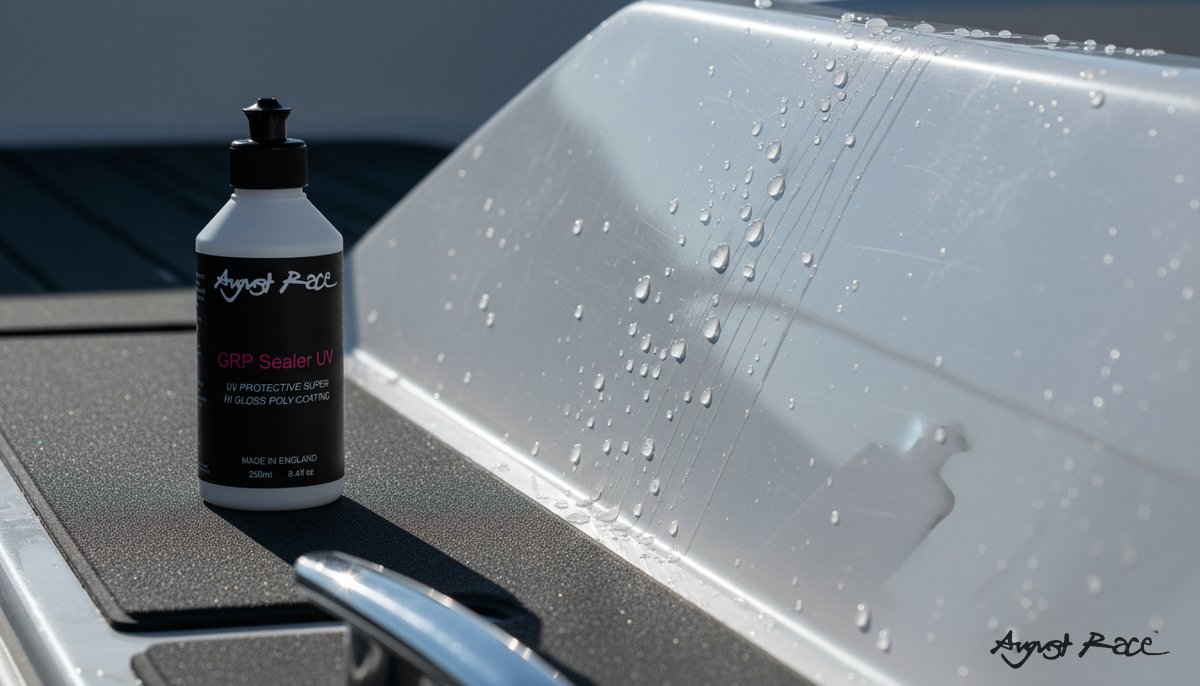 Stop Gelcoat Water Spots with August Race GRP Sealer UV (product)